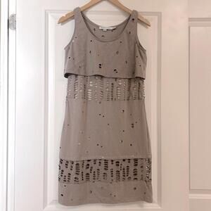 See By Chloe Tan Cut-Out Mini Dress, size 2